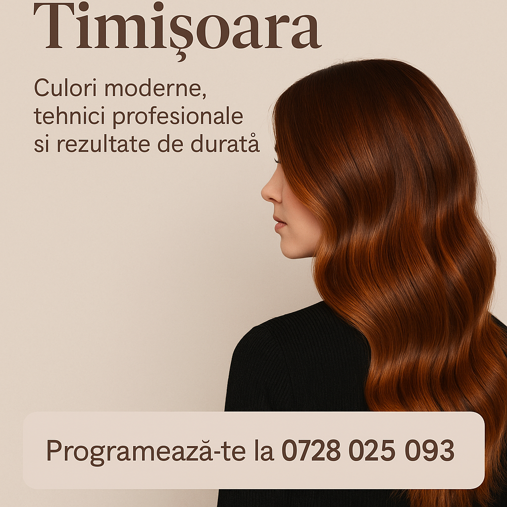 Vopsit păr Timișoara – culori moderne, tehnici profesionale și rezultate de durată